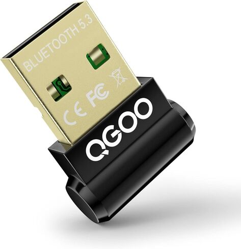 USB Bluetooth Adapter for PC - QGOO Bluetooth Dongle 5.3 EDR, Wireless Receiver for Desktop Computer Laptop Bluetooth Adapter5.3-V35.646.07 Green07 in Saudi Arabia