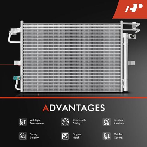 A-Premium Air Conditioning A/C Condenser Compatible with Ford Explorer 2011-2019 V6 3.5L, Replace# BB5Z19712A in Saudi Arabia
