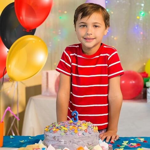 Number 2 Blue Shark Birthday Candles for Cake Toppers, Ocean Animals Theme Party Decorations, 2rd Happy Birthday Candle for Shark Baby Shower & Birthday Party Supplies in Saudi Arabia