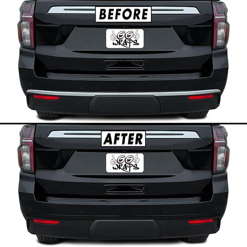 Slickmod Chrome Delete Blackout Vinyl Overlay متوافق مع 2021-2022 Chevy Tahoe (2. in Kuwait