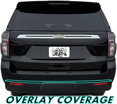 Slickmod Chrome Delete Blackout Vinyl Overlay متوافق مع 2021-2022 Chevy Tahoe (2. in Kuwait