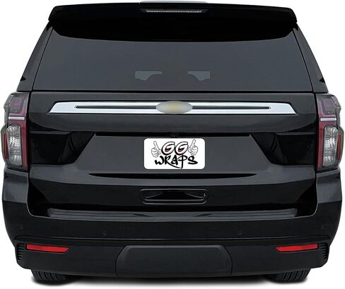 Slickmod Chrome Delete Blackout Vinyl Overlay متوافق مع 2021-2022 Chevy Tahoe (2. in Kuwait