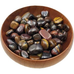 100Pcs+ 25Types Bulk Gemstones and Crystals Set,Tumbled Polished Stones Crystal and Healing Stones Chakra Stones Colors Random(11.4oz) (Mixed Crystals) in Kuwait