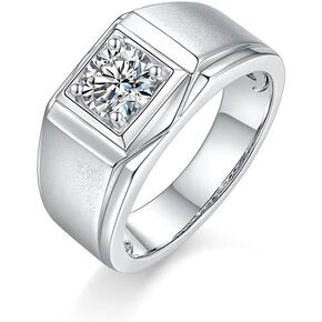 14K Gold Men's Simple 1 CARAT D-COLOR VVS1 REAL DAIMOND RING ، MEN GOLD BANDSER in Saudi Arabia