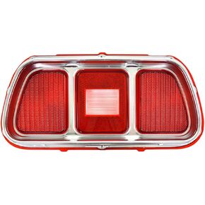 Tail Light Red & Clear Lens with Bezel Left or Right Brake Lamp for Ford for Mustang 1971-1973 D1ZZ-13450 in Kuwait