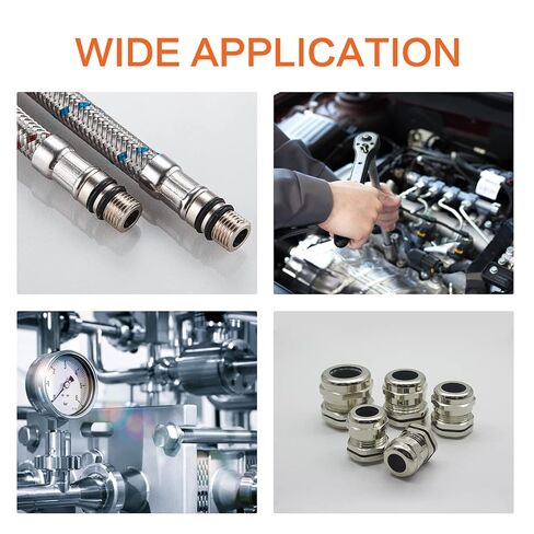 طقم حلقات مطاطية 200 بكسل ، و 15 مقاسًا من 6 إلى 30 مم مجموعة من حشية السيليكون الختم O-Ring مجموعة ، من أجل غسالات السباكة والسيارات وحنفية ، وتوصيلات الهواء أو الغاز ، ومقاومة الزيت والحرارة مع صندوق in Kuwait