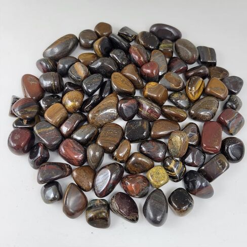 100Pcs+ 25Types Bulk Gemstones and Crystals Set,Tumbled Polished Stones Crystal and Healing Stones Chakra Stones Colors Random(11.4oz) (Mixed Crystals) in Kuwait