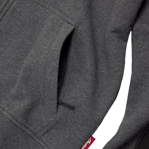 Indian Motorcycle Men's Colorblock Script Hoodie, Gray, Cotton and Polyester, Front and Back Embroidery - 2864778 in Saudi Arabia