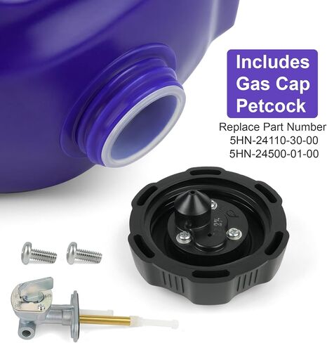 Fuel Tank Gas Tank 5HN-24110-30-00 Compatible with 2000-2003 Yamaha TTR90,2003-2007 Yamaha TTR90E,Includes Gas Cap, Petcock in Saudi Arabia