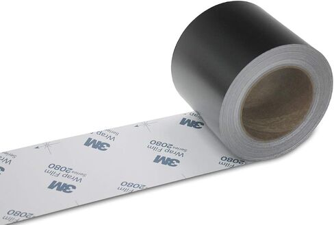 Chrome Delete 3M Black 2080 Vinyl Wrap 2in 4in Film Window Door Trim (4in x 5ft ، Gloss Black) in Kuwait