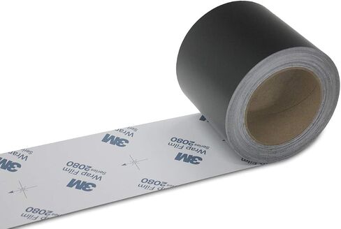 Chrome Delete 3M Black 2080 Vinyl Wrap 2in 4in Film Window Door Trim (4in x 5ft ، Gloss Black) in Kuwait