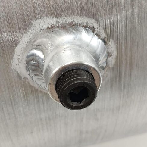 JSD 10 × 18 "Universal Aluminium Spun Fuel/Gas Tank 6 1/4 جالون مع حاجز 1/4" منفذ NPT in Saudi Arabia