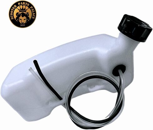 PLASTIC GAS FUEL TANK WHITE 4 HOLE FOR SCOOTER MINI BIKE 33cc 36cc 43cc 49cc Long Gas Tank and lengthen Fuel Lines Petrol Scooter Moped Bike in Saudi Arabia