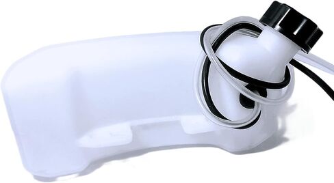 PLASTIC GAS FUEL TANK WHITE 4 HOLE FOR SCOOTER MINI BIKE 33cc 36cc 43cc 49cc Long Gas Tank and lengthen Fuel Lines Petrol Scooter Moped Bike in Saudi Arabia
