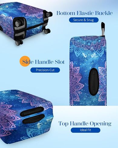 Slohif Luggage Cover for Suitcase Tsa Approved Protector - Game Luggage Sleeve Large Suit Case Cover Travel Stretch Baggage Case Protective Washable Fit 29-30 Inch in Saudi Arabia