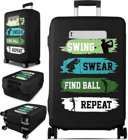 Slohif Luggage Cover for Suitcase Tsa Approved Protector - Game Luggage Sleeve Large Suit Case Cover Travel Stretch Baggage Case Protective Washable Fit 29-30 Inch in Saudi Arabia