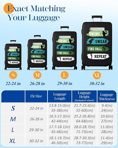 Slohif Luggage Cover for Suitcase Tsa Approved Protector - Game Luggage Sleeve Large Suit Case Cover Travel Stretch Baggage Case Protective Washable Fit 29-30 Inch in Saudi Arabia