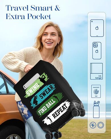 Slohif Luggage Cover for Suitcase Tsa Approved Protector - Game Luggage Sleeve Large Suit Case Cover Travel Stretch Baggage Case Protective Washable Fit 29-30 Inch in Saudi Arabia