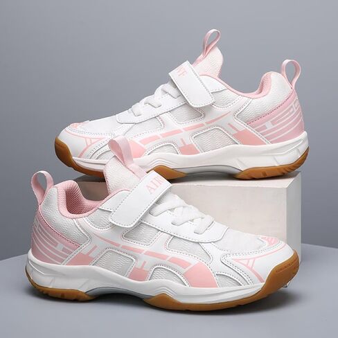 Kids Racket Sneakers - Boys Girls Badminton Shoes Tennis Shoes, Suitable for All Courts Squash Sneakers | Strong Support and Shock Absorption (Little Kids/Big Kids) in Saudi Arabia