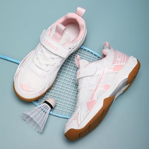 Kids Racket Sneakers - Boys Girls Badminton Shoes Tennis Shoes, Suitable for All Courts Squash Sneakers | Strong Support and Shock Absorption (Little Kids/Big Kids) in Saudi Arabia