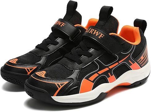 Kids Racket Sneakers - Boys Girls Badminton Shoes Tennis Shoes, Suitable for All Courts Squash Sneakers | Strong Support and Shock Absorption (Little Kids/Big Kids) in Saudi Arabia