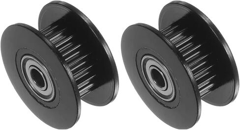 5/10pcs GT2 Timing Idler Pulley 20 Teeth 2GT Pulley Wheel Bore 5mm for 3D Printer 6mm Width Timing Belt 3D Printer Parts(Black Without Teeth,5pcs) in Saudi Arabia
