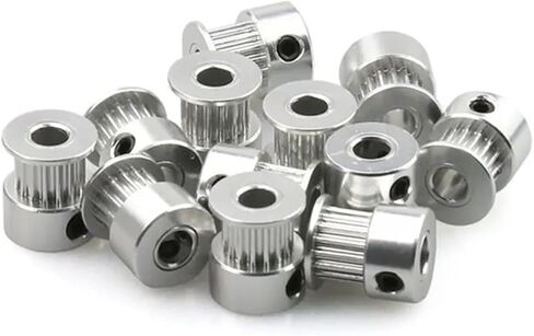 5/10 PCS GT2 PINGING PULLEY 2GT 16 TOUND 20 TEATH ALUMINUM BORE 5MM 8MM GEAR Part للعرض 10 مم طابعات ثلاثية الأبعاد (10 PCS ، 20T W10 B5) in Saudi Arabia