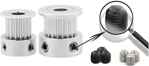5/10 PCS GT2 PINGING PULLEY 2GT 16 TOUND 20 TEATH ALUMINUM BORE 5MM 8MM GEAR Part للعرض 10 مم طابعات ثلاثية الأبعاد (10 PCS ، 20T W10 B5) in Saudi Arabia
