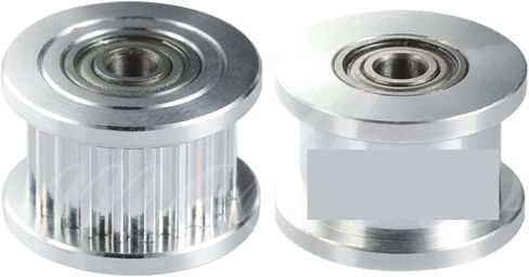 2GT 16/20 Teeth Synchronous Wheel Idler Pulley with/Without Tooth Bore 3mm with Bearing for GT2 Timing Belt Width 6mm(16T with T) in Saudi Arabia