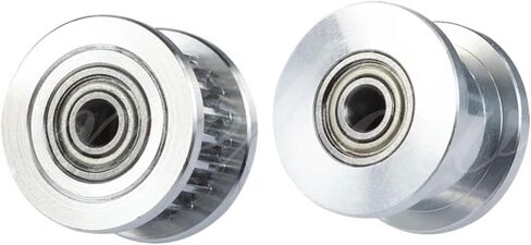 2GT 16/20 Teeth Synchronous Wheel Idler Pulley with/Without Tooth Bore 3mm with Bearing for GT2 Timing Belt Width 6mm(16T with T) in Saudi Arabia