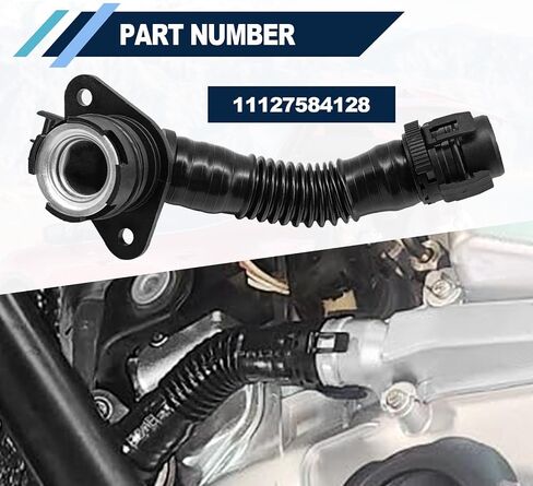 خرطوم تنفيس علبة المرافق 11127584128 - متوافق مع BMW 135i/335i/535i/640i/x1/x3/x4/x5/x6 (2011-2018) in Saudi Arabia