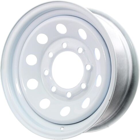eCustomrim Equipment Trailer Rim Wheel 16" 16X6 8 Hole Bolt Lug White Modular in Saudi Arabia