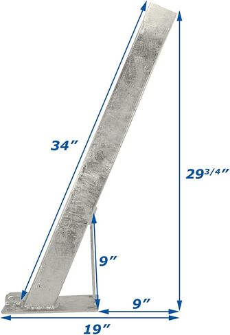 Sturdy Built Boat Trailer Winch Post 3 inch x 3 inch x 34 inch Tall Galvanized in Saudi Arabia