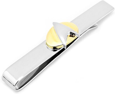Star Trek Two Tone Star Trek Delta Shield Tie Bar, Officially Licensed in Saudi Arabia