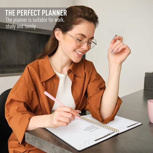 24 Hour Daily Planner -To Do List Notepad Double Side Use Undated Notebook with 52 Sheets, 6.5" X 9.8", Task Checklist Organizer Agenda Pad for Productivity in Saudi Arabia