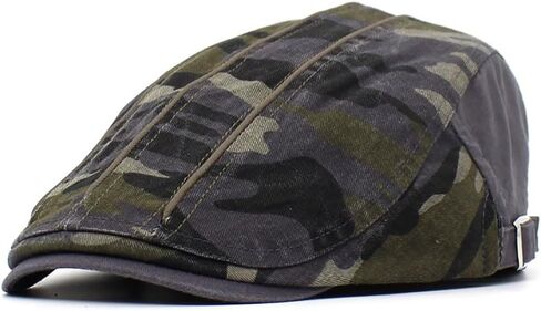 Men's Cotton Flat Ivy Gatsby Newsboy Driving Hat Cap Camouflage Hunting Cap in Saudi Arabia