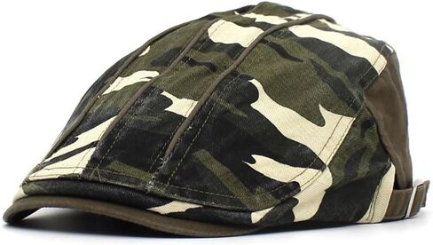 Men's Cotton Flat Ivy Gatsby Newsboy Driving Hat Cap Camouflage Hunting Cap in Saudi Arabia