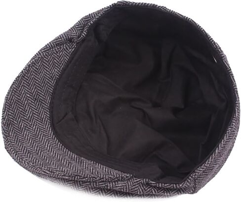 GSHLLO Mens Herringbone Tweed Hat Faux Wool Flat Cap Classic Newsboy Ivy Hat Gatsby Golf Hat Irish Flat Caps in Saudi Arabia