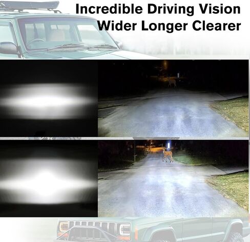 CO LIGHT New Z Beam 5x7 7x6 Inch Led Headlight Rectangle Bright High Low Beam DRL Amber Turn Signal Compatible for H6054 H5054 Chevy Express Van Jeep Cherokee YJ XJ Truck Pickup Van, 2PCS in Kuwait