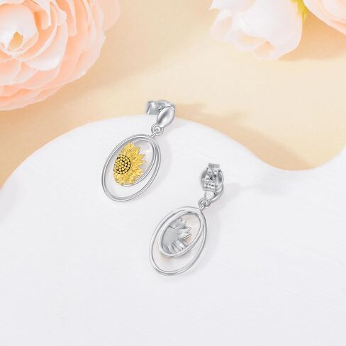 Otter Earrings 925 Sterling Silver Sea Otter Stud Jewelry for Women Gifts in Kuwait