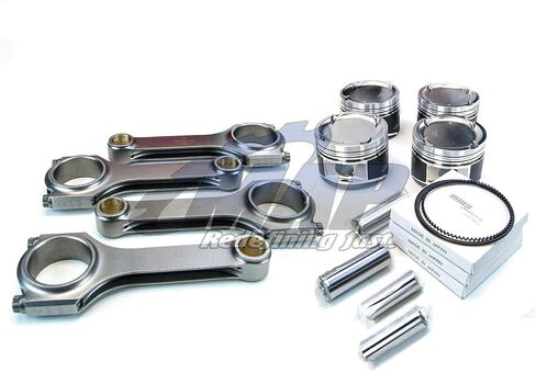 Manley Pistons 99.75mm Bore 8.5: 1 & H-Beam Connecting Rods Kit متوافقة مع 06-14 Subaru WRX 04+ STI EJ25 in Saudi Arabia
