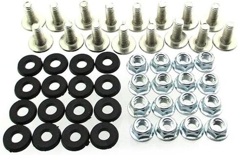 16pcs M6 X 16 Plastic Fender Bolt Washer Nut Screw Kit for 50cc 70cc 90cc 110cc 125cc ATV Quad 4 Wheeler Parts in Saudi Arabia