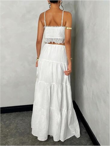 Floerns Women's 2 قطعة الزي الدانتر in Kuwait