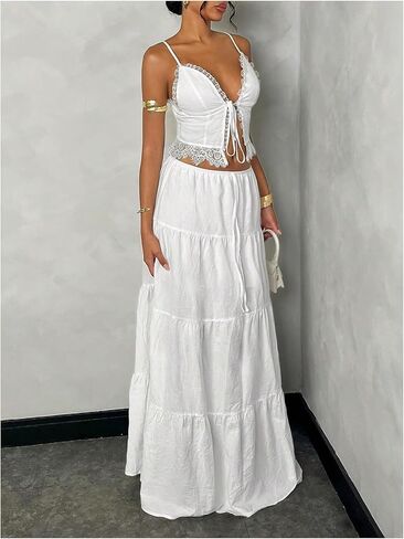 Floerns Women's 2 قطعة الزي الدانتر in Kuwait