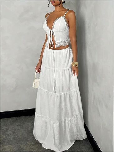 Floerns Women's 2 قطعة الزي الدانتر in Kuwait