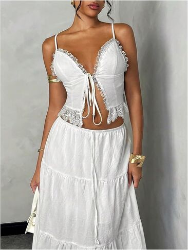 Floerns Women's 2 قطعة الزي الدانتر in Kuwait