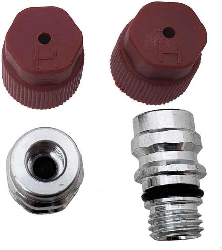 2576 R134A Air Conditioning 90 degrees 3/8 High Side Adapter Retrofits Fits R12 to w/free cap in Saudi Arabia
