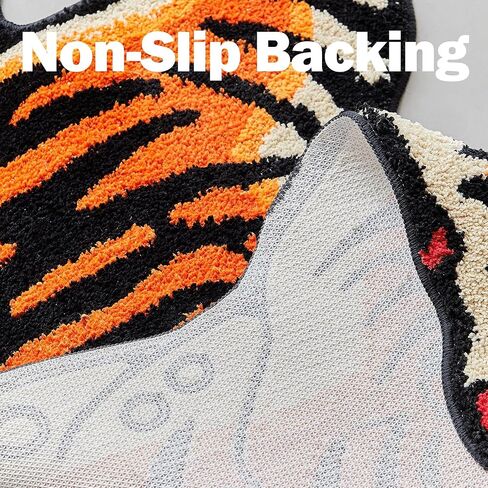 5x3.3ft Tibetan Tiger Area Rug Tufted High Pile XLarge Indoor Machine Washable Carpet with Nonslip TPR Backing - Bedroom, Bathroom, Living & Dining Room Home Décor in Saudi Arabia