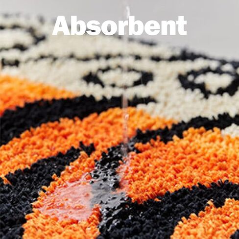 5x3.3ft Tibetan Tiger Area Rug Tufted High Pile XLarge Indoor Machine Washable Carpet with Nonslip TPR Backing - Bedroom, Bathroom, Living & Dining Room Home Décor in Saudi Arabia