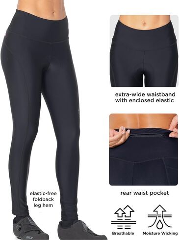 Terry Soleil UPF 50+ دراجة ضيقة - نساء 27.5 بوصة inseam ركوب الدراجات الرياضية الضيقة - حماية شمس التغطية الكاملة in Saudi Arabia
